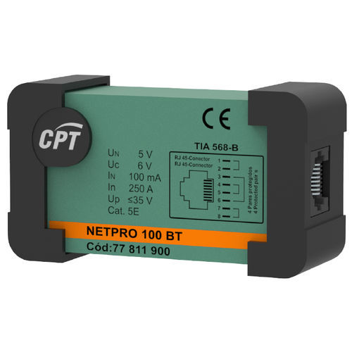 Protector de sobretensión para red Cat.5 - Cat.6 - NETPRO 100BT - Cirprotec - para red Ethernet / para instalación fotovoltaica / RJ45