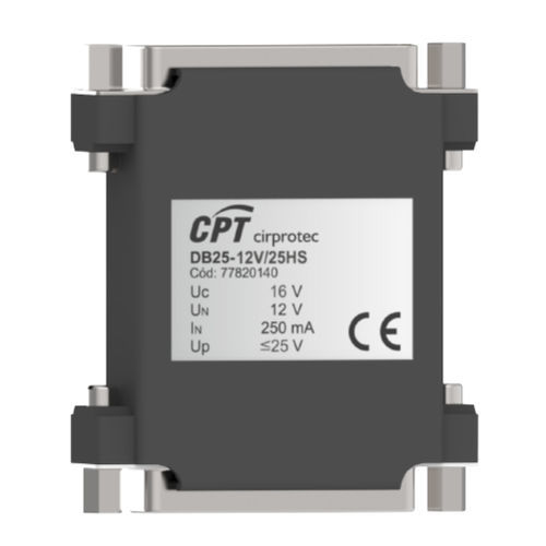 Protector de sobretensión para aplicaciones de telecomunicaciones - DB25-12V/25HS - Cirprotec - para conector Sub-D / para instalación fotovoltaica