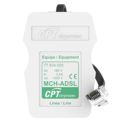 Protector de sobretensión de línea ADSL - MCH-ADSL - Cirprotec - para línea telefónica / 1 par / RJ45