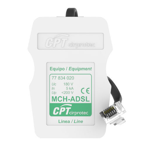 Protector de sobretensión de línea ADSL - MCH-RDSI - Cirprotec - para línea telefónica / 2 pares / RJ45