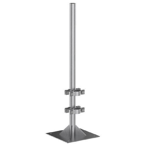 Placa de apoyo de acero galvanizado - PIE SOP MAST 9M - Cirprotec - horizontal / vertical