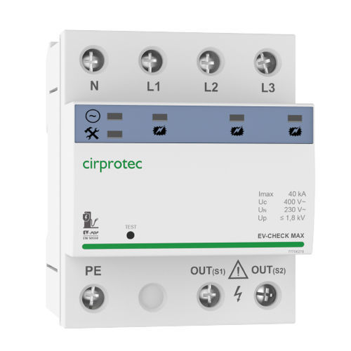 Protector de sobretensión de tipo 2 - Cirprotec - de tipo 3 / clase II / clase III