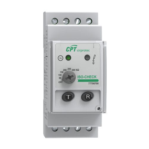 Aparato de control de aislamiento para red AC - ISO-CHECK 120V - Cirprotec - en riel DIN / para aplicaciones fotovoltaicas / para estación de recarga para vehículos eléctricos