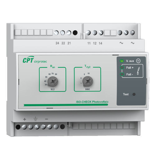 Aparato de control de aislamiento para red AC - ISO-CHECK PV 600 - Cirprotec - en riel DIN / para aplicaciones fotovoltaicas / para estación de recarga para vehículos eléctricos