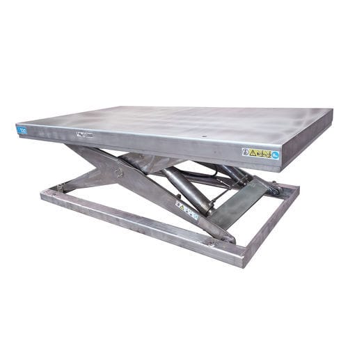 Mesa elevadora de tijera - X/INOX - TESIS ENGINEERING - neumática / eléctrica / hidráulica