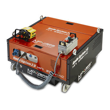Carro de manipulación - MINI POWER 230V AC - Mouvers srl - de plataforma / para cargas pesadas / con ruedas giratorias