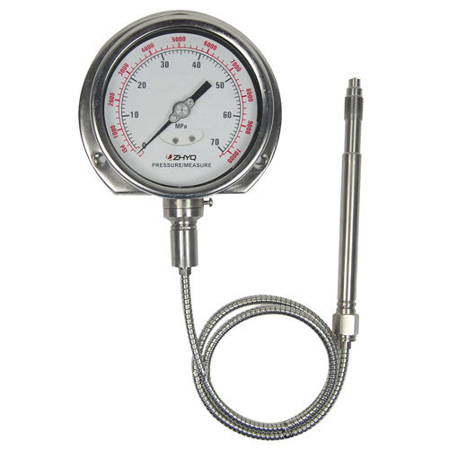 Manómetro de esfera - PT124Y-614 - Shanghai Zhaohui Pressure Apparatus Co.,Ltd.(ZHYQ) - de acero inoxidable / de plástico / de tubo Bourdon