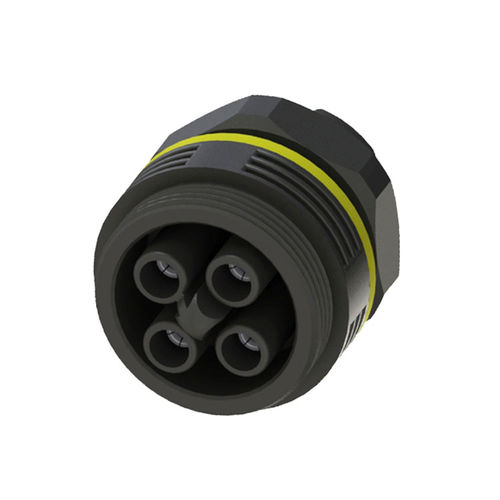 Conector de alimentación eléctrica - EP040-2124-00 - Suzhou Exceedconn Technology Co.,Ltd. - Socket / moldeado sobre pieza modelo / recto