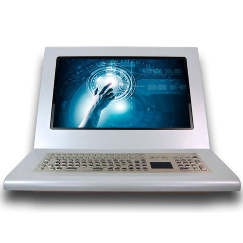 Terminal de operador con teclado - WALT-M22P-T - WES Systeme Electronic GmbH - con pantalla multitáctil / con tecnología capacitiva proyectada / de pared