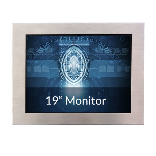 Monitor TFT-LCD - IP65-19 - WES Systeme Electronic GmbH - retroiluminación LED / industrial / 19"