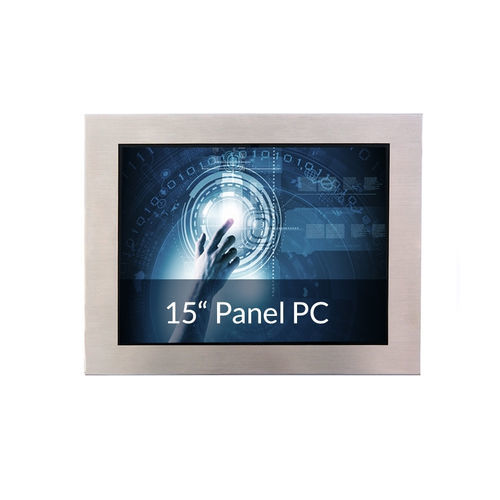 Panel PC TFT LCD - IP65-15T-PANELPC-PCA - WES Systeme Electronic GmbH - retroiluminación LED / pantalla táctil capacitiva PCAP / con pantalla táctil multipuntos