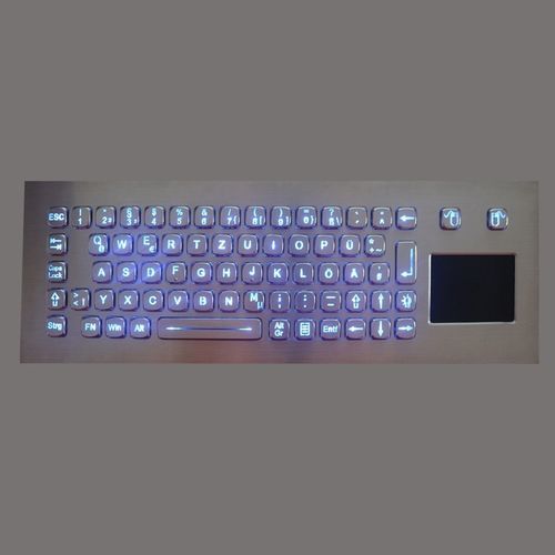 Teclado empotrable - TASTATUR-70BLTPAD-OUT - WES Systeme Electronic GmbH - de tecla mecánica / 70 teclas / con alfombrilla táctil