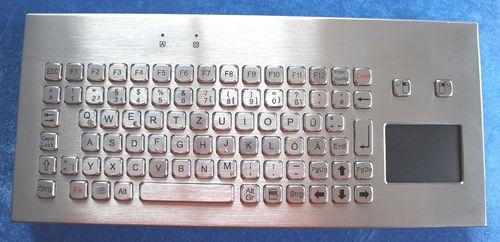 Teclado empotrable - TASTATUR-85TPAD-WL - WES Systeme Electronic GmbH - de tecla mecánica / 85 teclas / con alfombrilla táctil