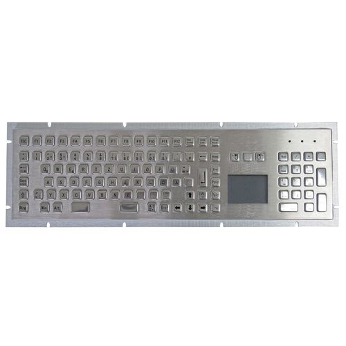 Teclado empotrable - TASTATUR-102TPAD - WES Systeme Electronic GmbH - de tecla mecánica / 102 teclas / con alfombrilla táctil
