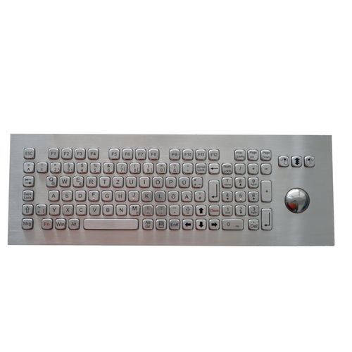 Teclado empotrable - TASTATUR-104TS-OUT - WES Systeme Electronic GmbH - de tecla mecánica / 104 teclas / con trackball