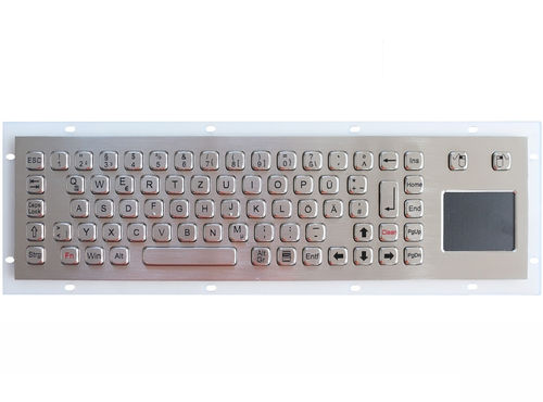 Teclado empotrable - TASTATUR-68TPAD-OUT - WES Systeme Electronic GmbH - de tecla mecánica / 68 teclas / con alfombrilla táctil