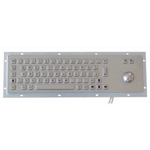 Teclado empotrable - TASTATUR-66OS - WES Systeme Electronic GmbH - de tecla mecánica / 66 teclas / con trackball