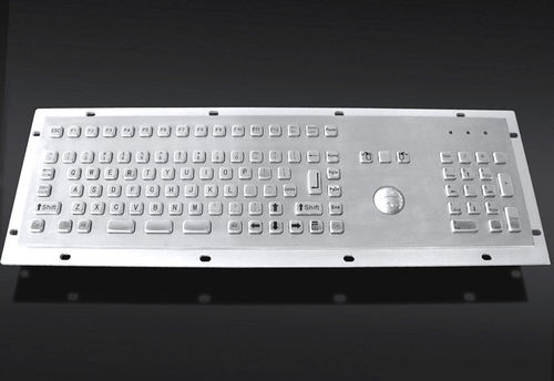 Teclado empotrable - TASTATUR-102TS-US - WES Systeme Electronic GmbH - de tecla mecánica / 102 teclas / con trackball