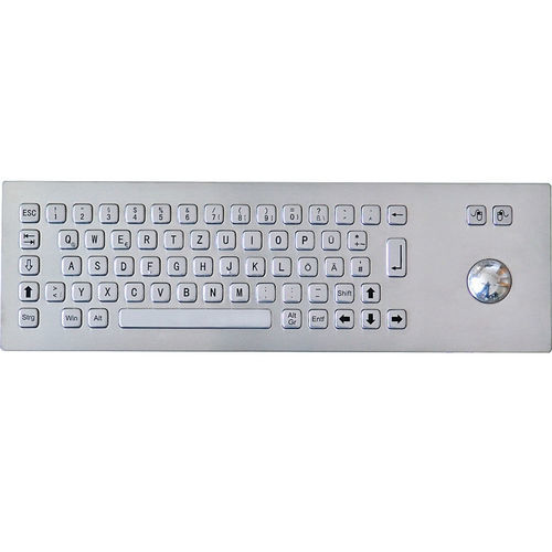 Teclado empotrable - TASTATUR-75TS-SPA - WES Systeme Electronic GmbH - de tecla mecánica / 65 teclas / con trackball