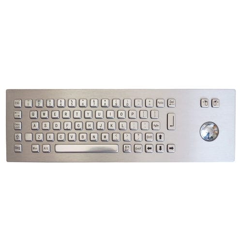 Teclado empotrable - TASTATUR-75TS-US - WES Systeme Electronic GmbH - de tecla mecánica / 65 teclas / con trackball