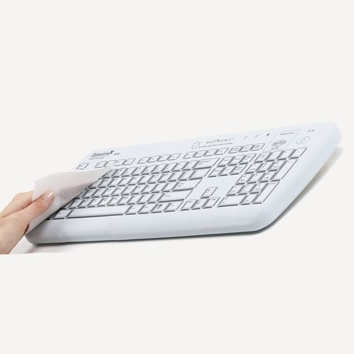 Teclado empotrable - TASTATUR-MEDIGENIC-GER - WES Systeme Electronic GmbH - de tecla mecánica / 105 teclas / para aplicaciones médicas
