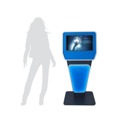 Terminal con pantalla multitáctil - LETO-PC-STAND-M24P - WES Systeme Electronic GmbH - con tecnología capacitiva proyectada / de kiosco / de pie