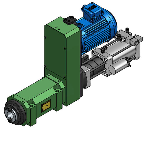 Unidad de husillo con cambiador automático de herramienta - SC55H-BT40 - HANN KUEN MACHINERY - de fresado / de mandrilado