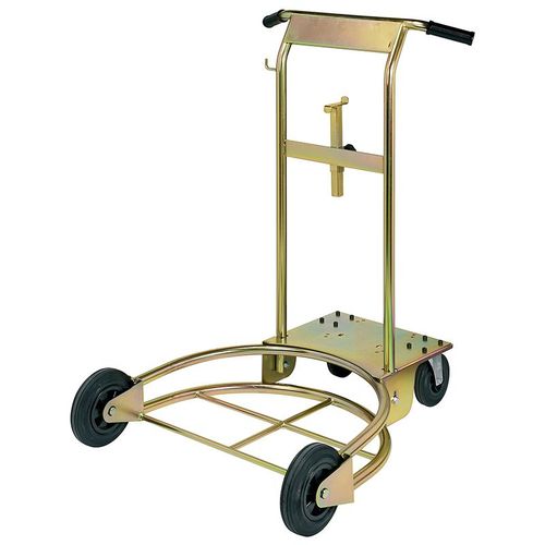 Plataforma rodante autobloqueable - 80210 - RAASM SpA - de metal / para barriles