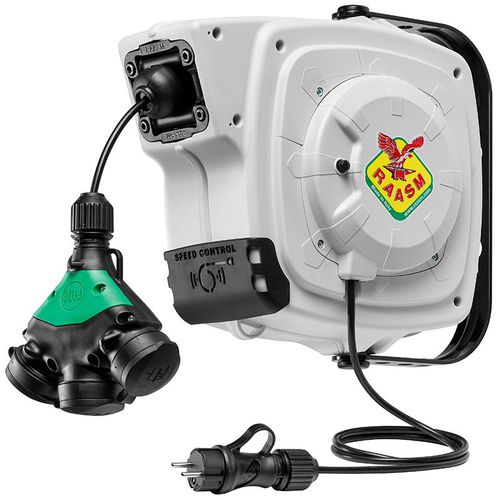 Enrollador para cable eléctrico - 2315TF - RAASM SpA - retráctil / para obra de construcción / para camión
