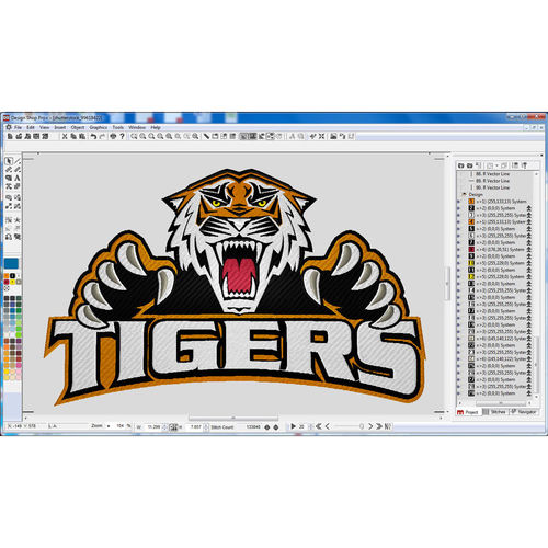 Software de diseño - DesignShop V10 series - Melco Embroidery Machines - de dimensionamiento / de bordado / Windows