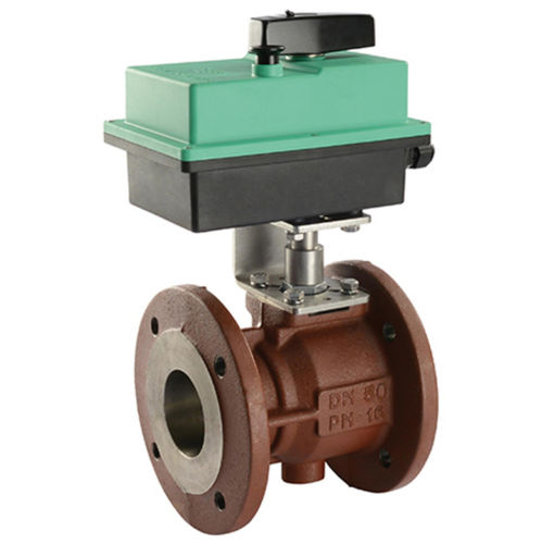 Válvula de bola - UY2 series - Comparato Nello S.r.l. - con actuador eléctrico / para agua / con doble brida