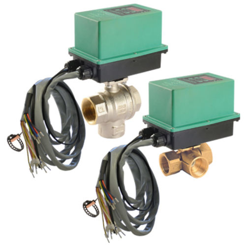 Válvula de bola - COMPAMIX PR - Comparato Nello S.r.l. - con actuador eléctrico / de control / para agua