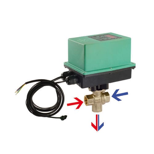 Válvula de bola - DIAMIXNFAQ - Comparato Nello S.r.l. - con actuador eléctrico / de regulación / de mezcla