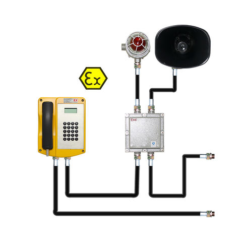 Teléfono industrial - JREX106-HB - J&R Technology Ltd - antideflagrante / altavoz / con avisador luminoso de flash