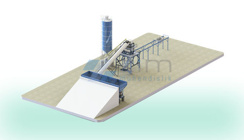 Planta de hormigón estacionaria - ZIM BS MAXI SINGLE - ZIM ENGINEERING