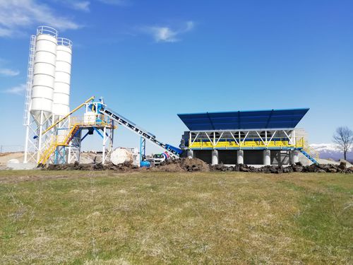 Planta de hormigón compacta - C60-SNG LINE - PROMAX - estacionaria