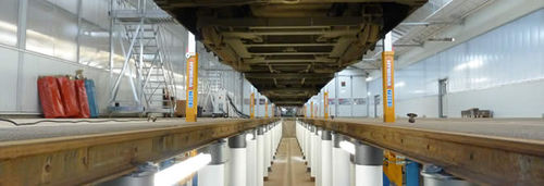 Plataforma de elevación - HYWEMA - Josef Schwahlen GmbH & Co.KG - para vehículo ferroviario / eléctrica