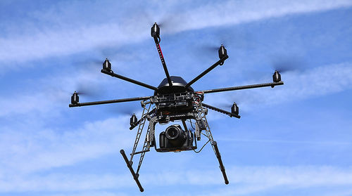 Dron octorrotor - 6sGEO - Mikrokopter - para toma de imágenes aéreas / de vigilancia