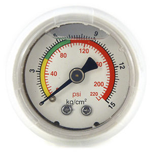 Manómetro de doble escala - PG-4815KG-PP (Compression) - Seasons Gauge Co., Ltd - de tubo Bourdon / resistente al agua / de proceso