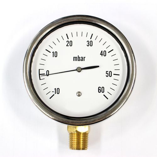 Manómetro analógico - PG-100SS - Seasons Gauge Co., Ltd - roscado / de acero inoxidable / de membrana