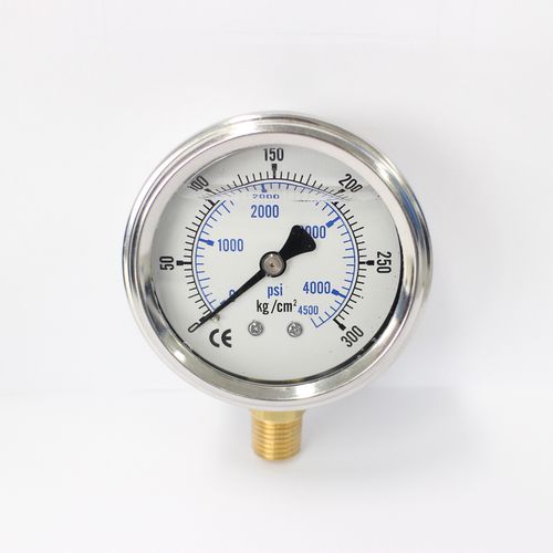 Manómetro analógico - PG-63300KG-SS - Seasons Gauge Co., Ltd - roscado / de acero inoxidable / de latón