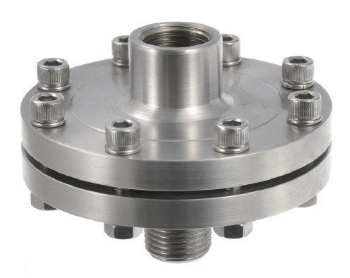 Separador de membrana con racor roscado - DS-DC type - Seasons Gauge Co., Ltd - para manómetro / con extensión / de proceso