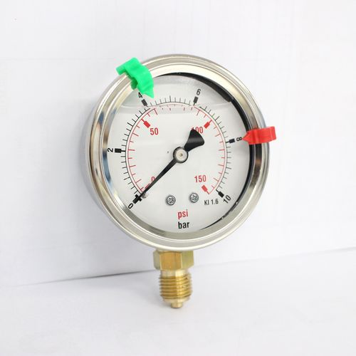 Manómetro analógico - PG-63-10BAR WH - Seasons Gauge Co., Ltd - roscado / de acero inoxidable / de latón
