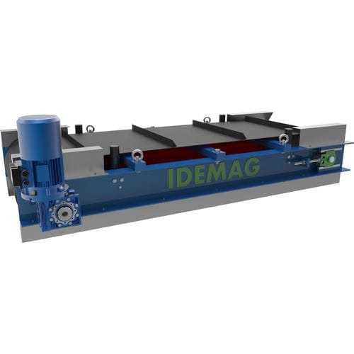 Separador tipo overband - IDEMAG - de metales / magnético / para la industria del reciclaje