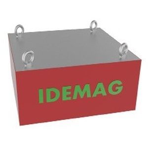 Placa magnética para la clasificación de metales - IDEMAG - rectangular / de acero inoxidable / para estación de carga de cinta transportadora
