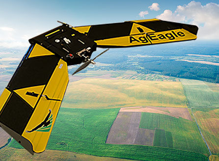 Dron de ala fija - RX-47 - Ageagle - para toma de imágenes aéreas / para aplicaciones agrícolas / de fibra de carbono
