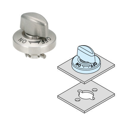 Fijación de 1/4 de vuelta de acero inoxidable - QCTHT0425-SUS - Imao Corporation - para paneles / para armario eléctrico / para caja