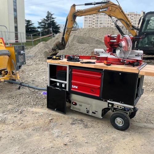 Banco de trabajo móvil - R.GO - Minitrucks Robotics - modular / robusto