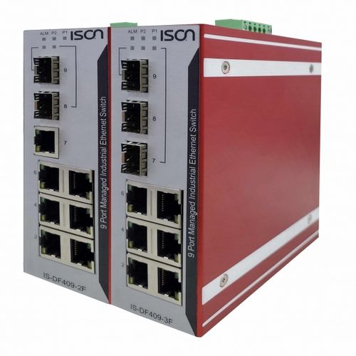 Conmutador Ethernet inteligente - IS-DF406  - ISON Technology Co., Ltd. - 6 puertos / de nivel 2 / en riel DIN