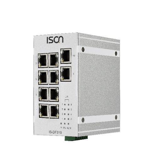 Conmutador Ethernet no administrable - IS-DF310 series - ISON Technology Co., Ltd. - 10 puertos / de nivel 2 / en riel DIN